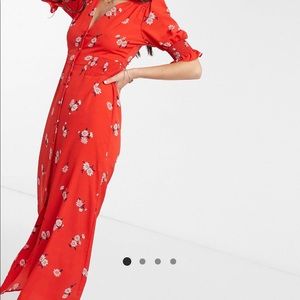 Beautiful red floral dress